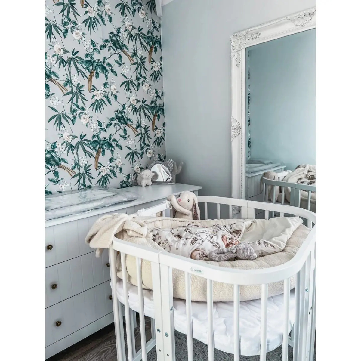 WALDIN ŁÓŻECZKO 7W1 KWADRATOWE BIAŁE