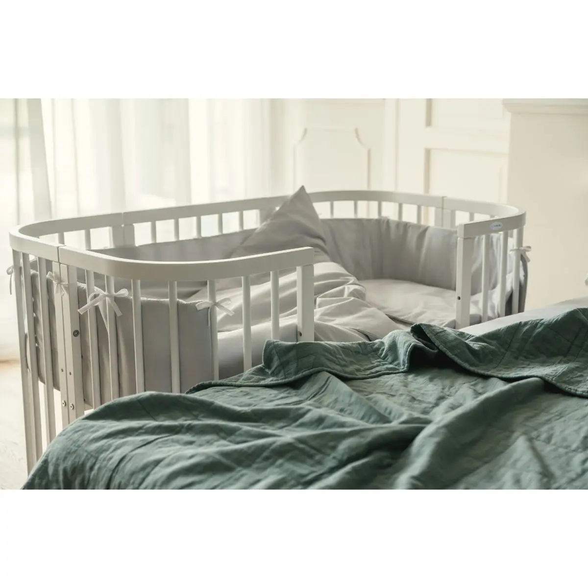 WALDIN ŁÓŻECZKO 7W1 KWADRATOWE BIAŁE