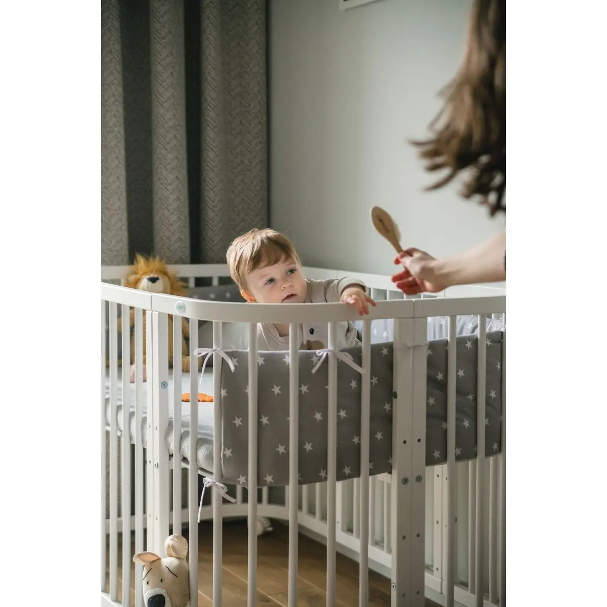 WALDIN ŁÓŻECZKO 7W1 KWADRATOWE BIAŁE