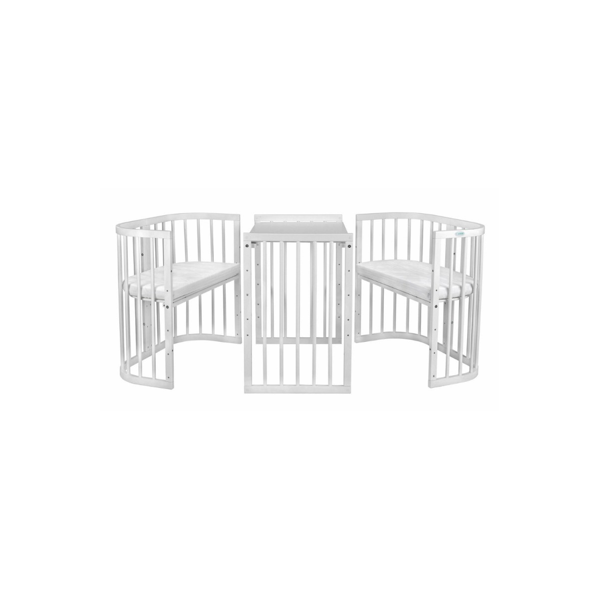 WALDIN ŁÓŻECZKO 7W1 KWADRATOWE BIAŁE