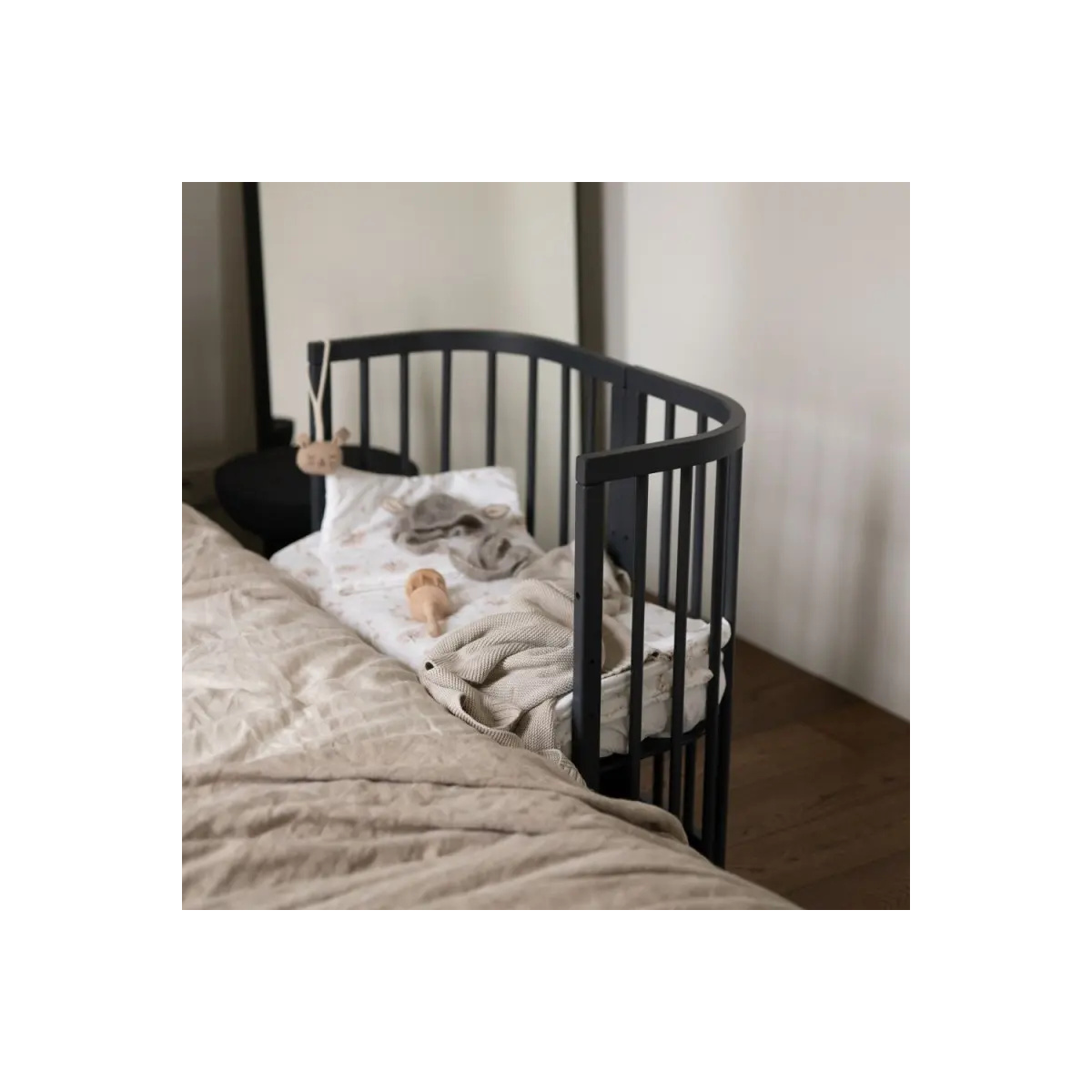 WALDIN ŁÓŻECZKO 7W1 KWADRATOWE GRAFITOWE