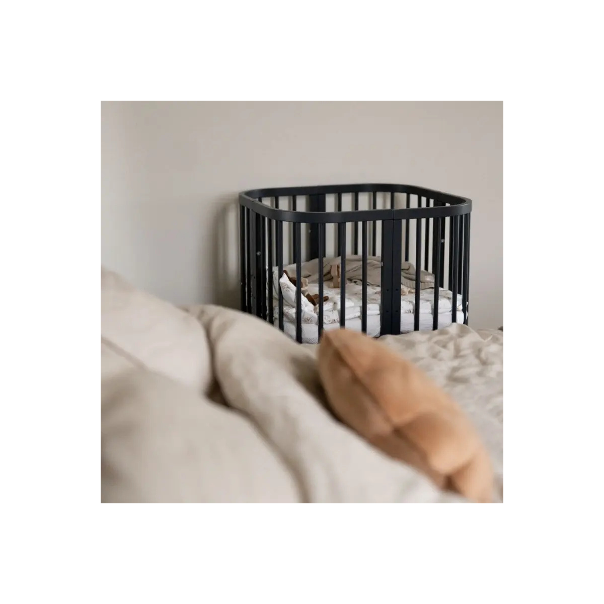 WALDIN ŁÓŻECZKO 7W1 KWADRATOWE GRAFITOWE