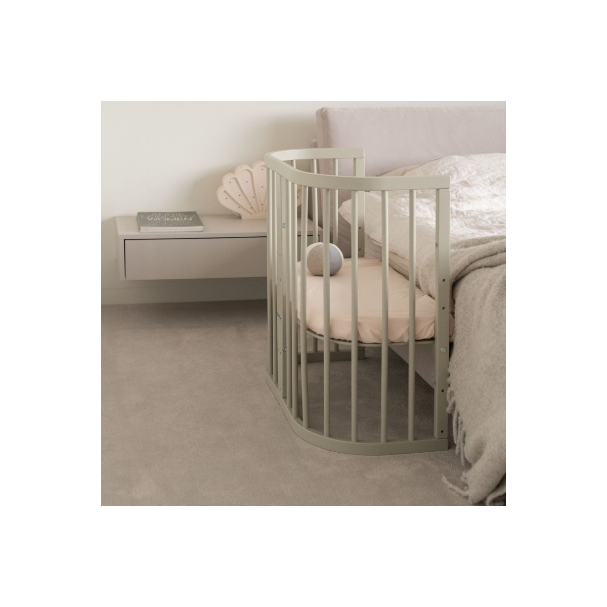 WALDIN ŁÓŻECZKO 7W1 KWADRATOWE OLIWKOWE