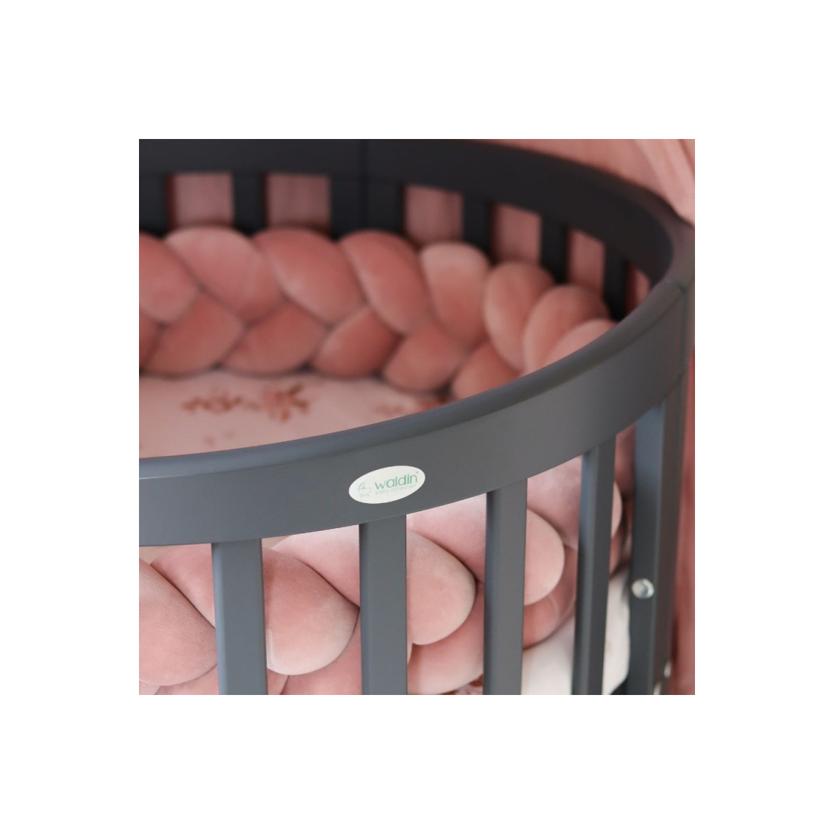 WALDIN ŁÓŻECZKO 7W1 OWALNE GRAFIT