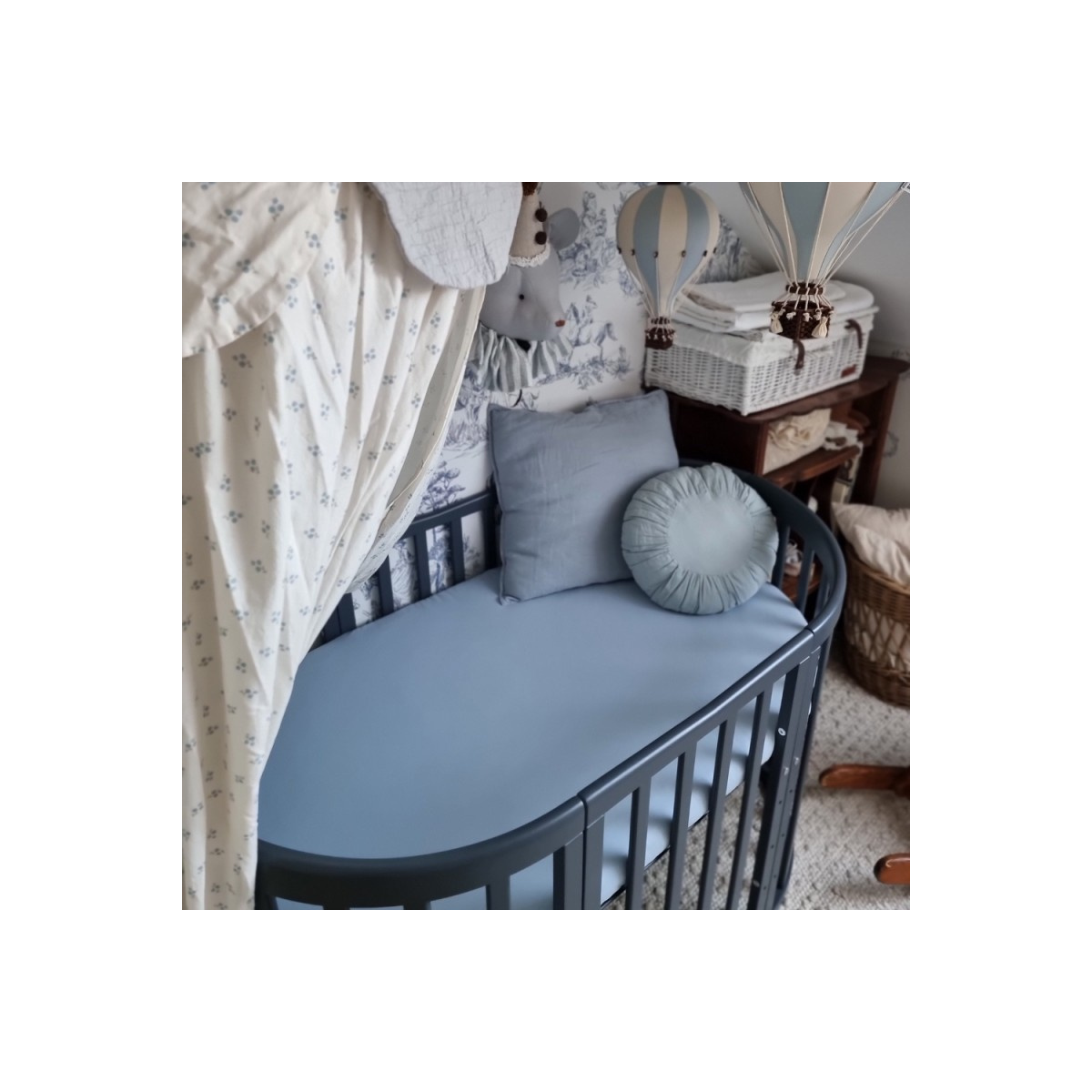 WALDIN ŁÓŻECZKO 7W1 OWALNE GRAFIT