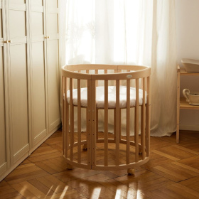 WALDIN ŁÓŻECZKO 7W1 OWALNE NATURAL