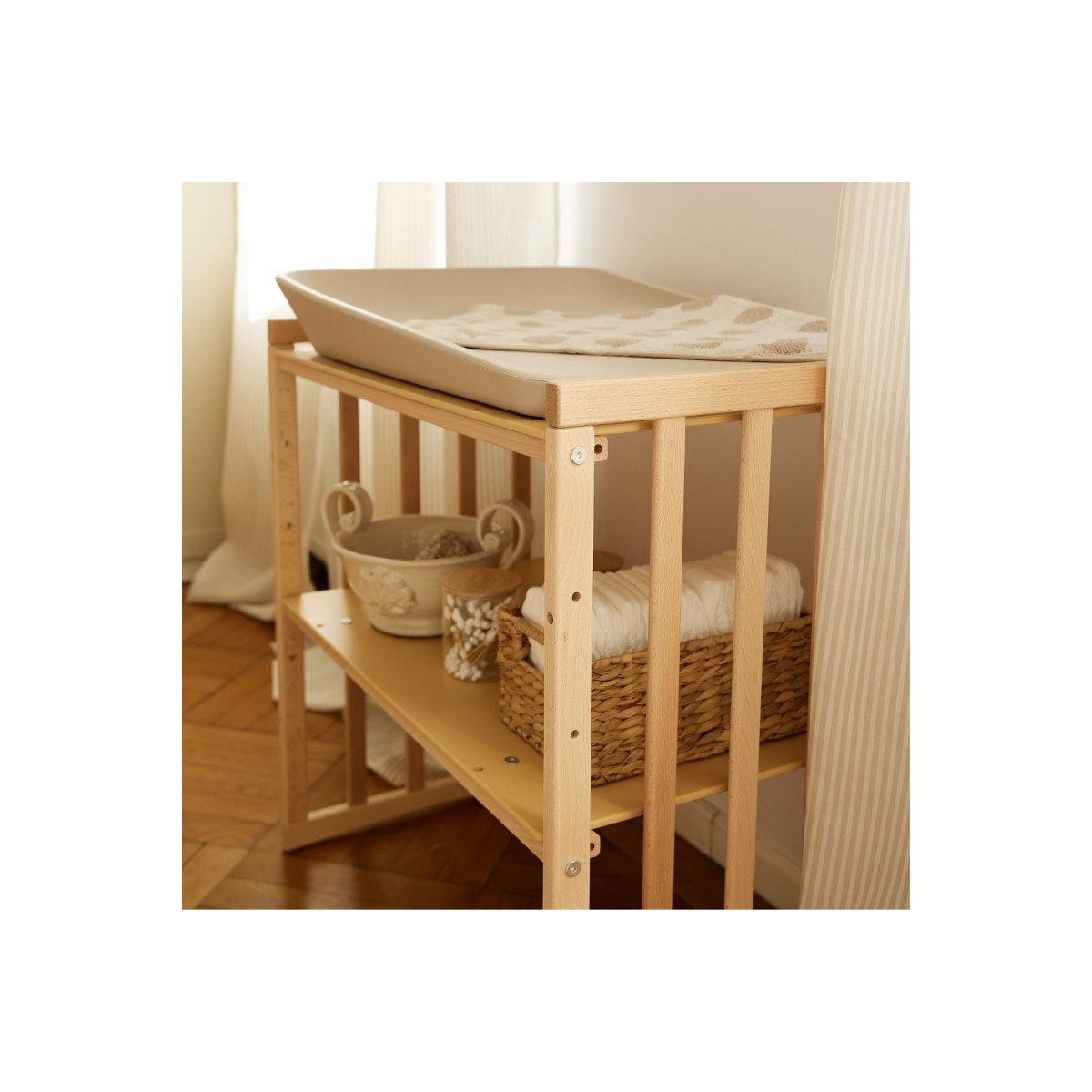 WALDIN ŁÓŻECZKO 7W1 OWALNE NATURAL