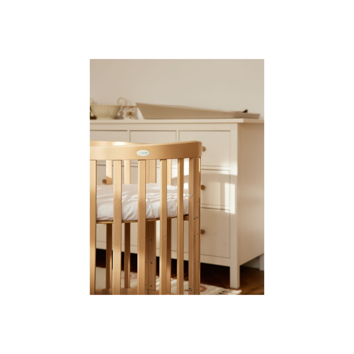 WALDIN ŁÓŻECZKO 7W1 OWALNE NATURAL