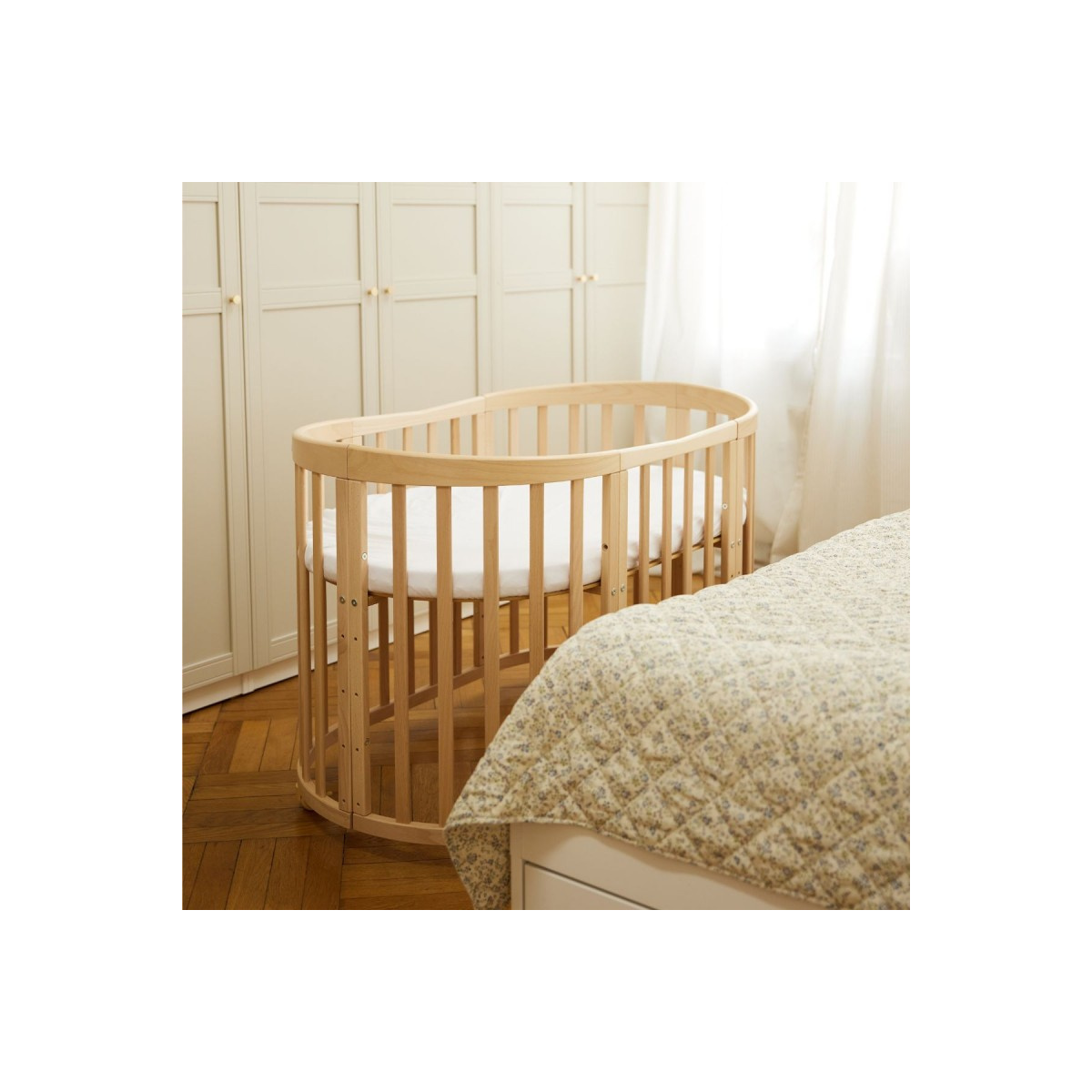 WALDIN ŁÓŻECZKO 7W1 OWALNE NATURAL