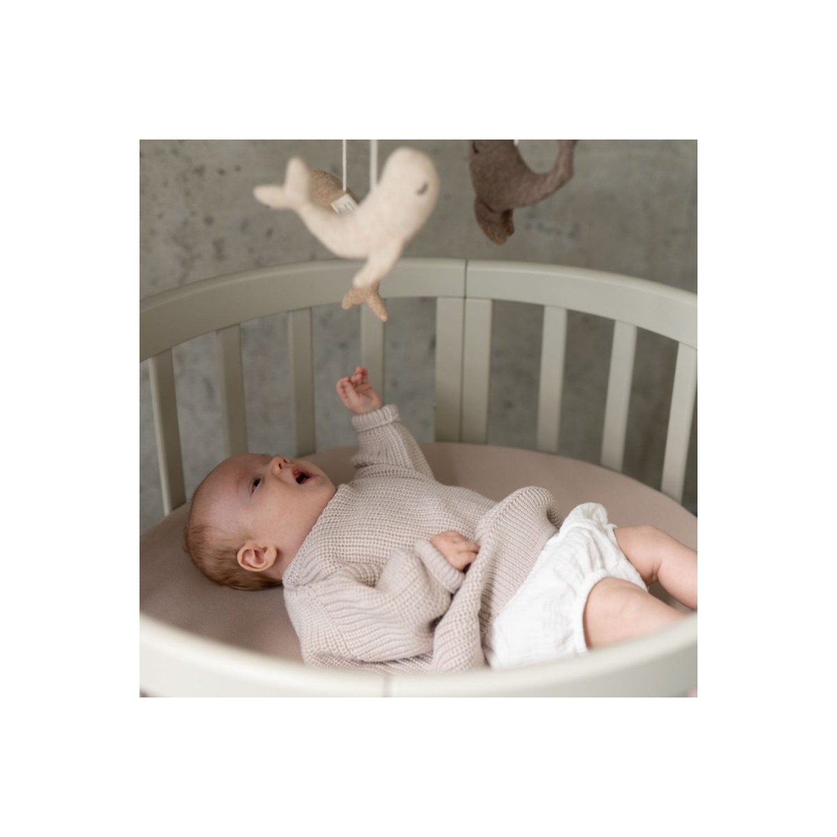 WALDIN ŁÓŻECZKO 7W1 OWALNE OLIWKOWE