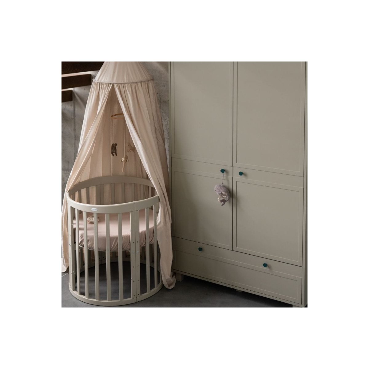 WALDIN ŁÓŻECZKO 7W1 OWALNE OLIWKOWE