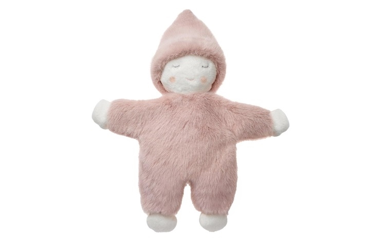 Grzechotka 33cm pudrowy róż Lulu