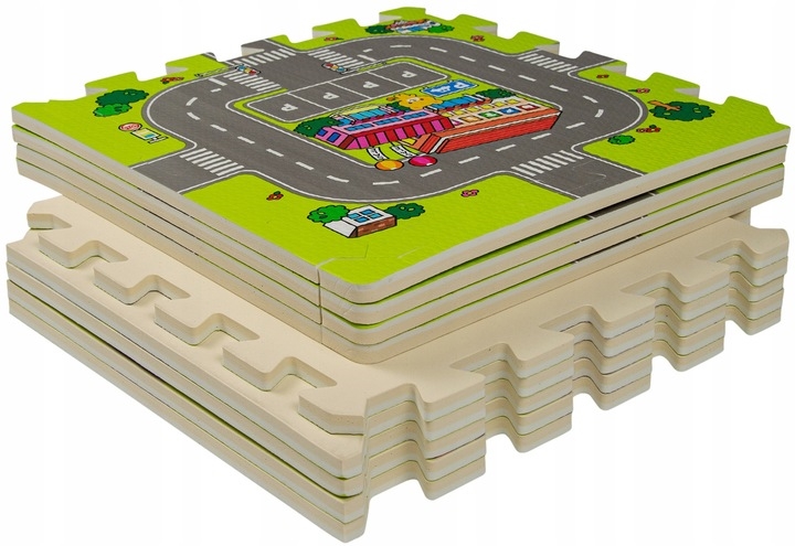 Mata puzzlowa 9elem.30x30 ulica 50190