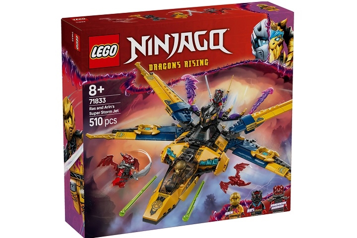 LEGO(R) NINJAGO 71833 Ras i burzowy superodrzutowi