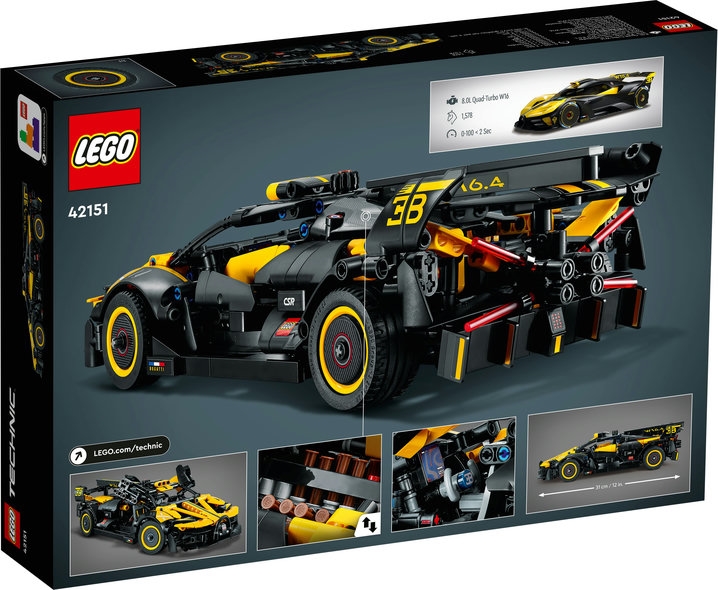 Klocki LEGO TECHNIC Bolid Bugatti 42151