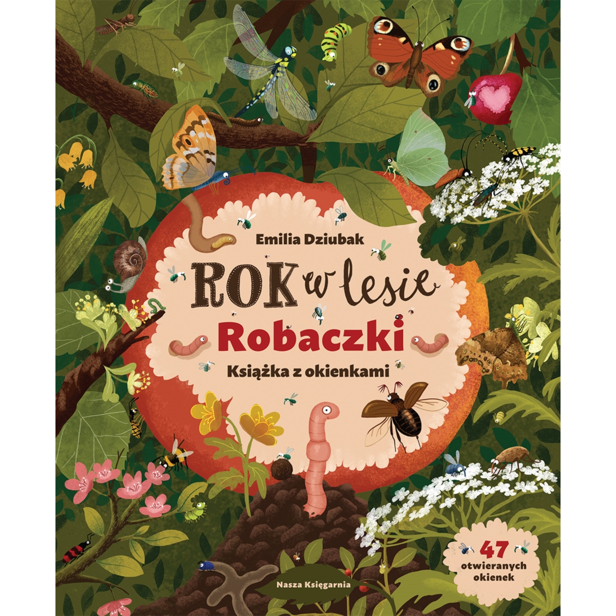 Rok w lesie Robaczki książka z okienkami 38507