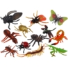 Zestaw Figurek Owadów 12 Sztuk Biedronka Pająk Muc