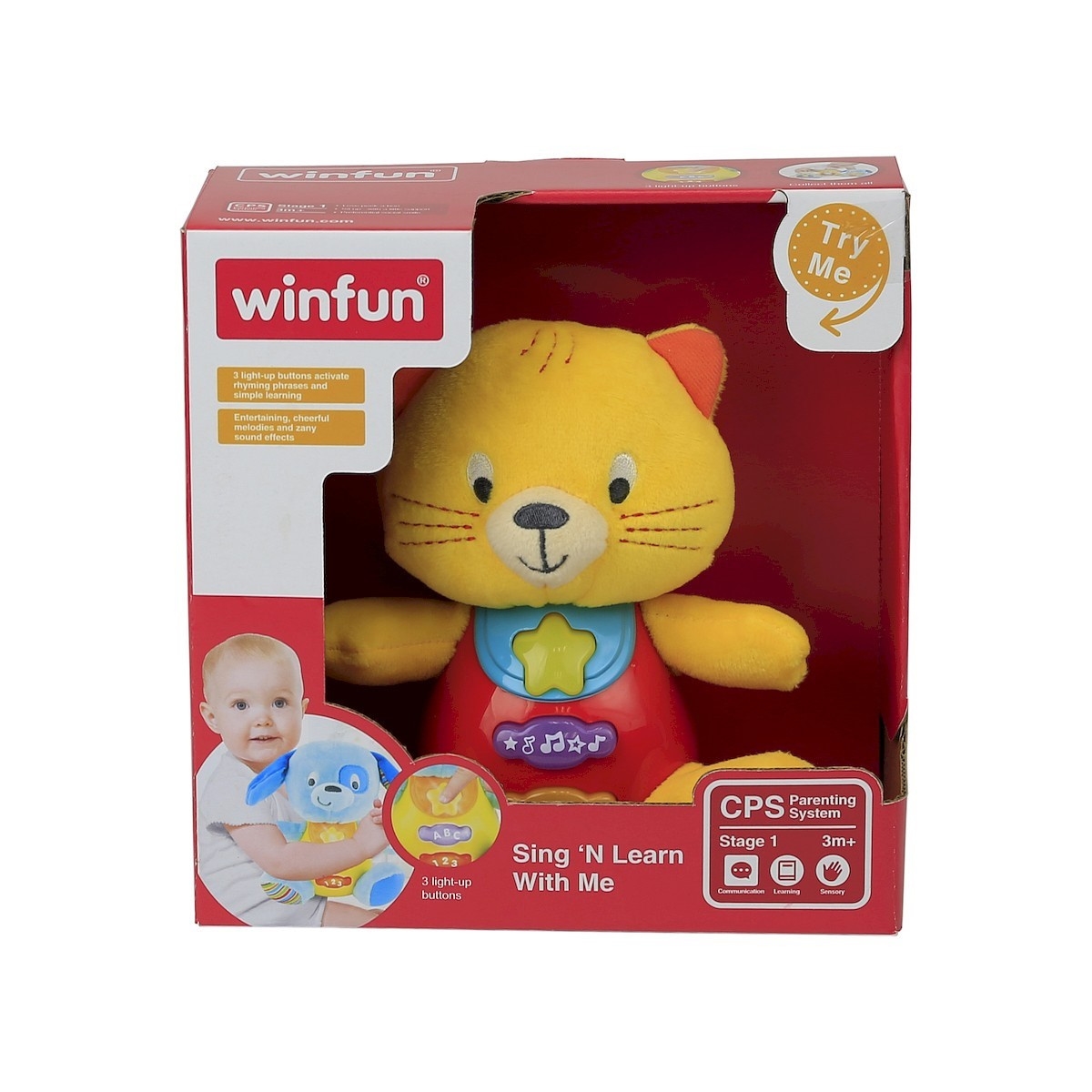 WINFUN PRZYTULACZEK KOTEK MIAU