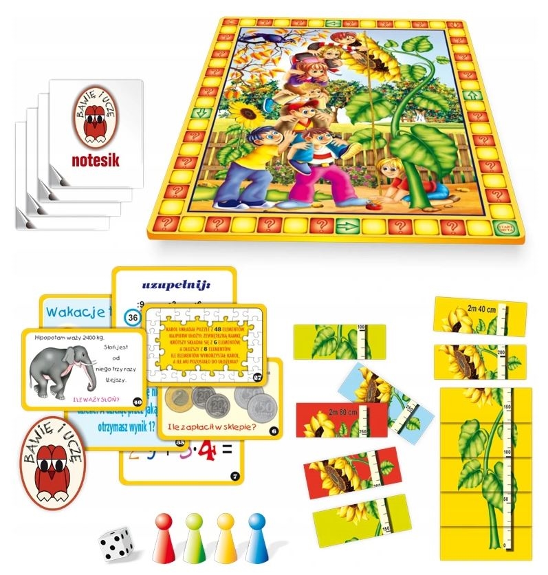 Matematyka na wesoło - gra edukacyjna plansz.04430