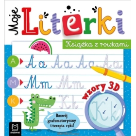 Moje literki Książka z rowkami wzory 3D 40768
