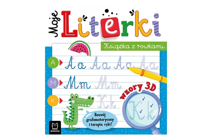 Moje literki Książka z rowkami wzory 3D 40768