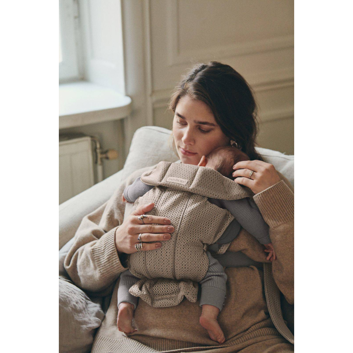 BABYBJORN NOSIDŁO MINI 3D MESH GREY BEIGE