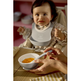 BABYBJORN ZESTAW DO KARMIENIA LIGHT GREY