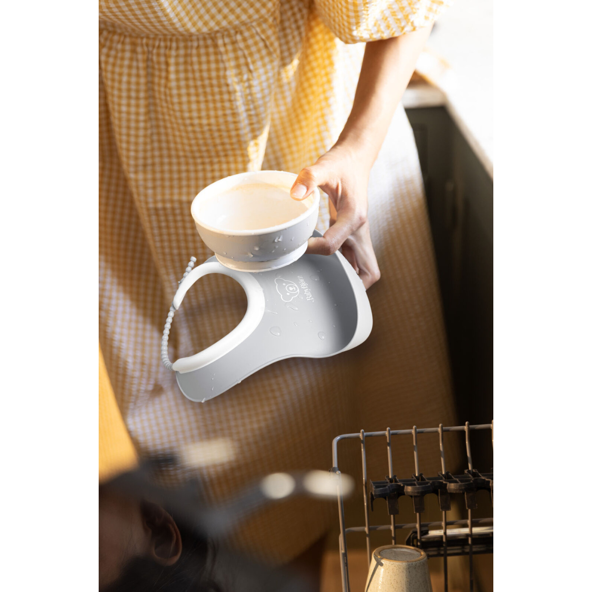 BABYBJORN ZESTAW DO KARMIENIA LIGHT GREY