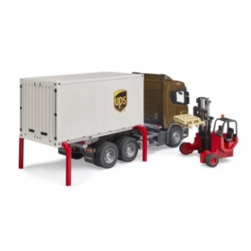 Scania Super 560R kontener UPS z wózkiem widłowym