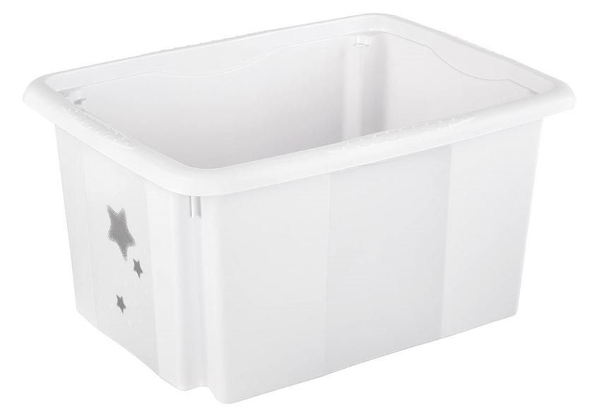 KEEEPER skrzynka z pokrywką15L Stars biały 81909