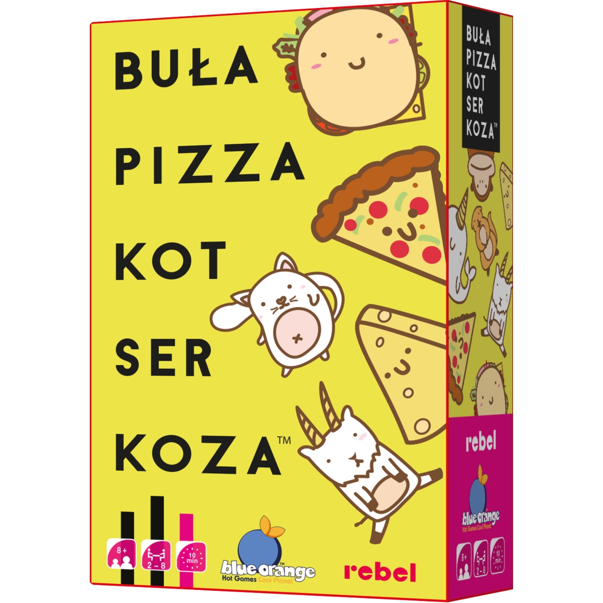 Buła, Pizza, Kot, Ser, Koza REBEL