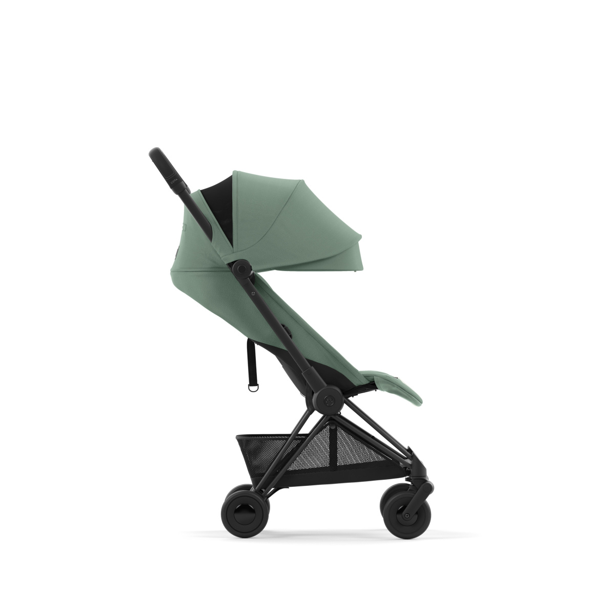 CYBEX COYA MATT BLACK LEAF GREEN