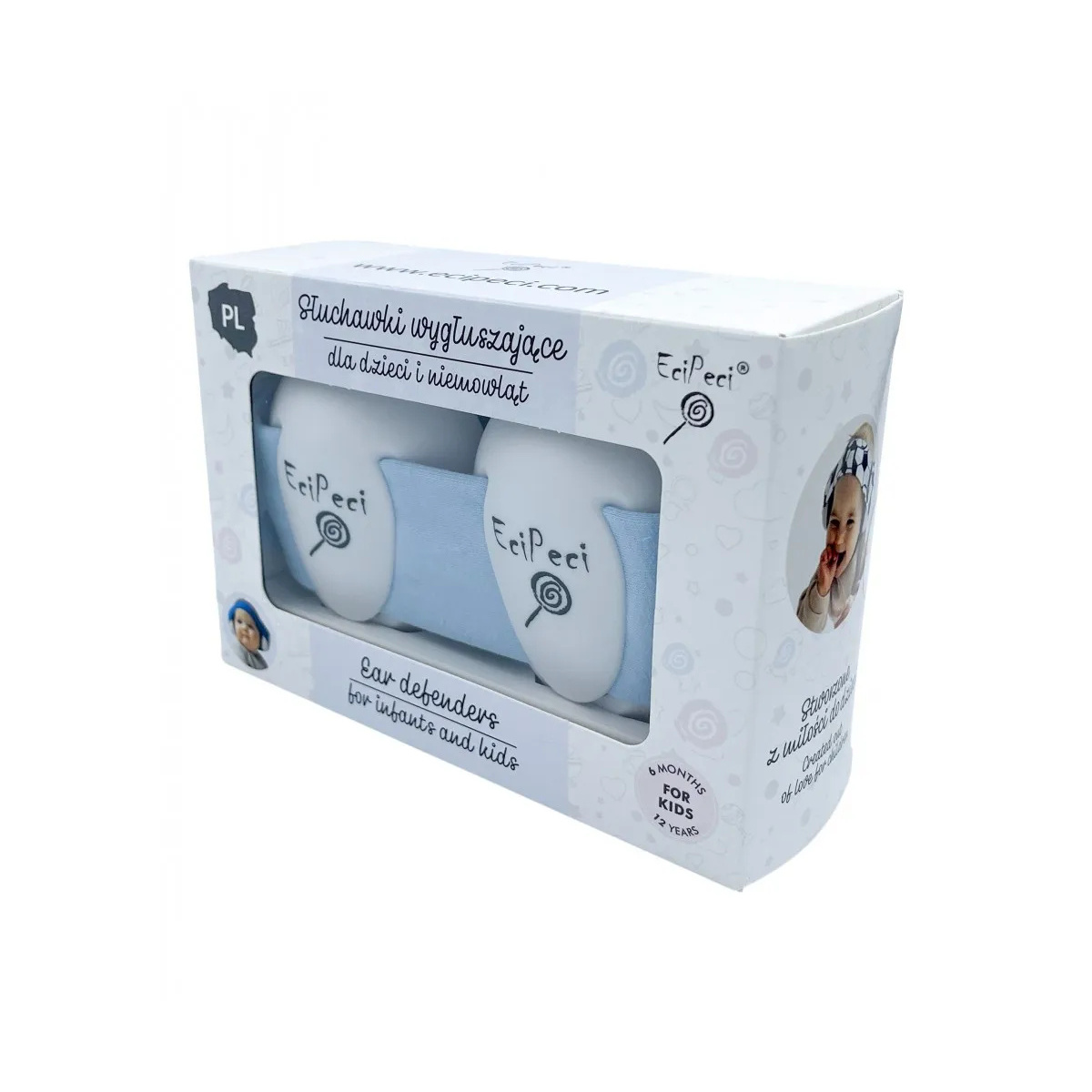 ECIPECI SŁUCHAWKI WYGŁUSZAJĄCE -RÓŻNE KOLORY