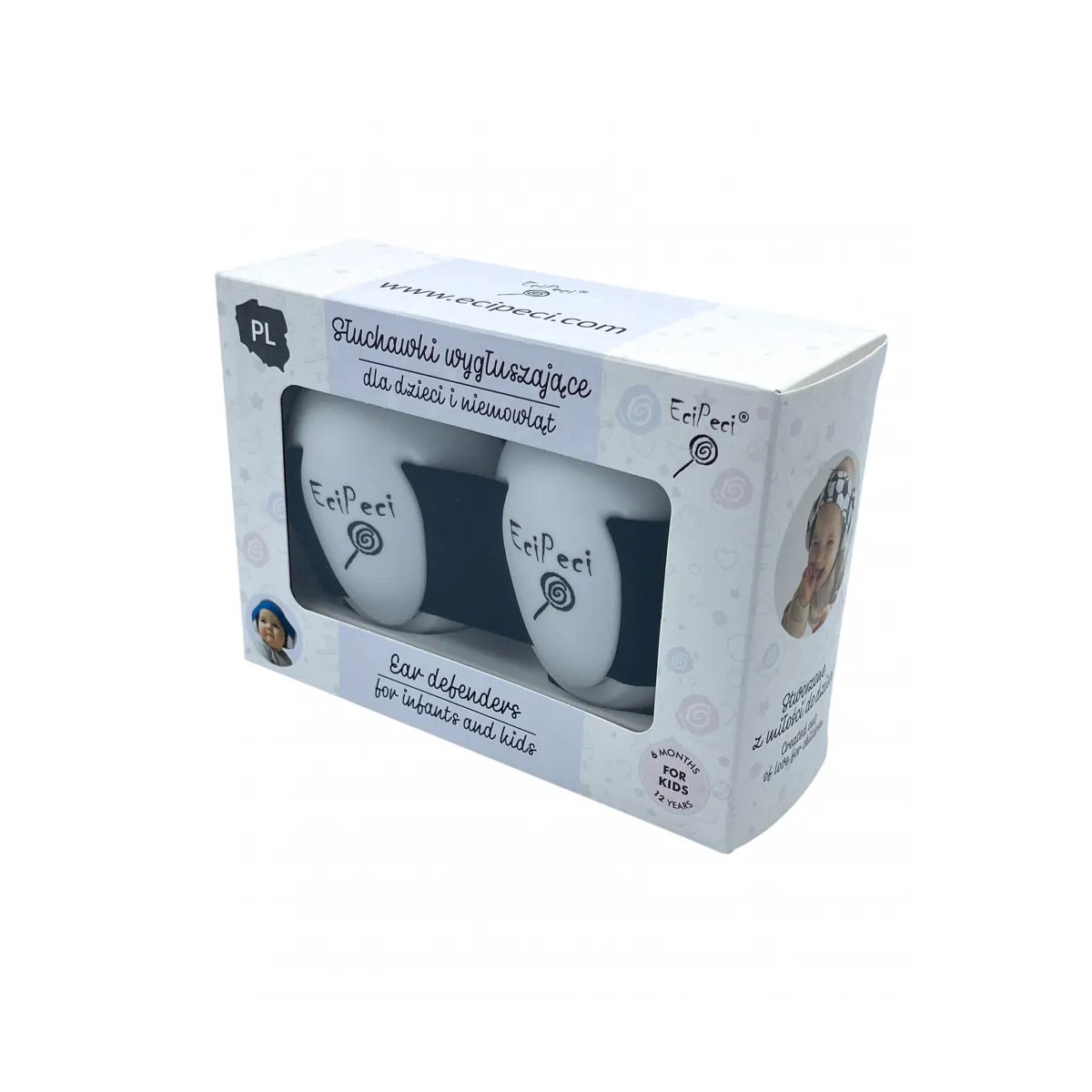 ECIPECI SŁUCHAWKI WYGŁUSZAJĄCE -RÓŻNE KOLORY