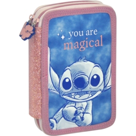 Stitch piórnik 2-komorowy z wyposaż. 77459