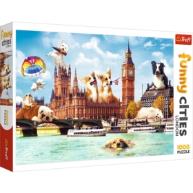 PUZZLE TREFL 1000 PSY W LONDYNIE
