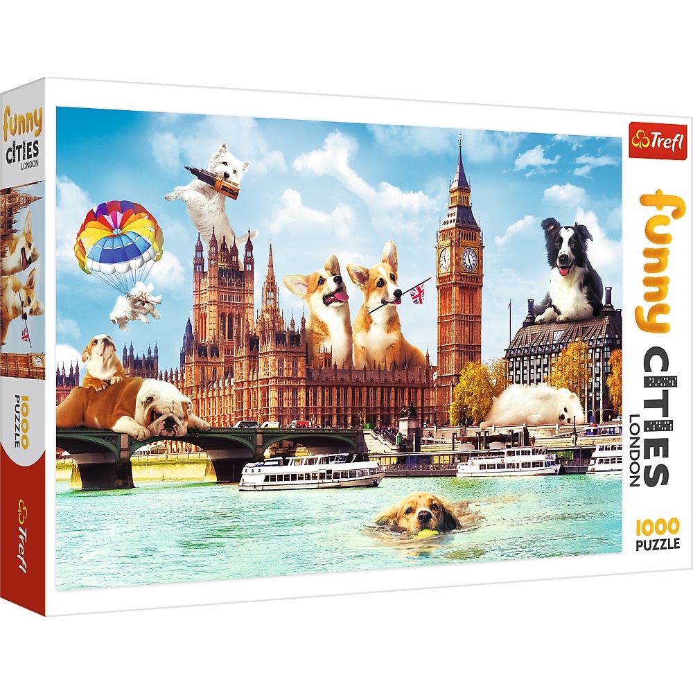 PUZZLE TREFL 1000 PSY W LONDYNIE