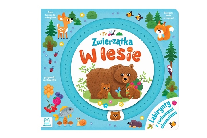 Zwierzątka w lesie. Labirynty z ruchomymi elemen.