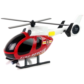 Zestaw Pojazdów Helikopter Auto Straż Pożarna Dźwi
