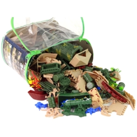 Zestaw Militarny Figurki Broń Pojazdy 200 Elementó