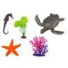 Zestaw Figurek Zwierząt Morskich 7 Sztuk Rośliny W