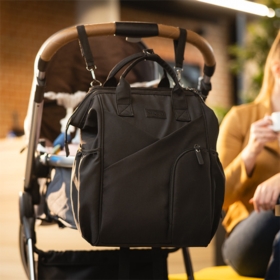 1649/01 BACKPACK FOR MOTHER MODERN STYLE BLACK