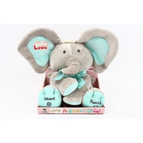 Słonik A Kuku 24cm beż-miętowy pios. 003780 06508