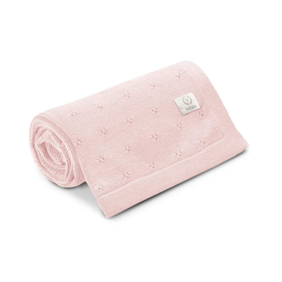 YOSOY KOC Z WEŁNY MERINO JERSEY PUDROWY RÓŻ