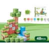 Klocki magnetyczne kostki 3D 48el