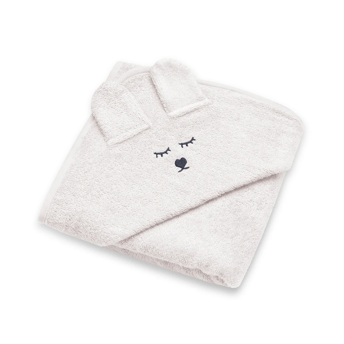 YOSOY RĘCZNIK BAMBUSOWY Z USZAMI 100X100 KREMOWY