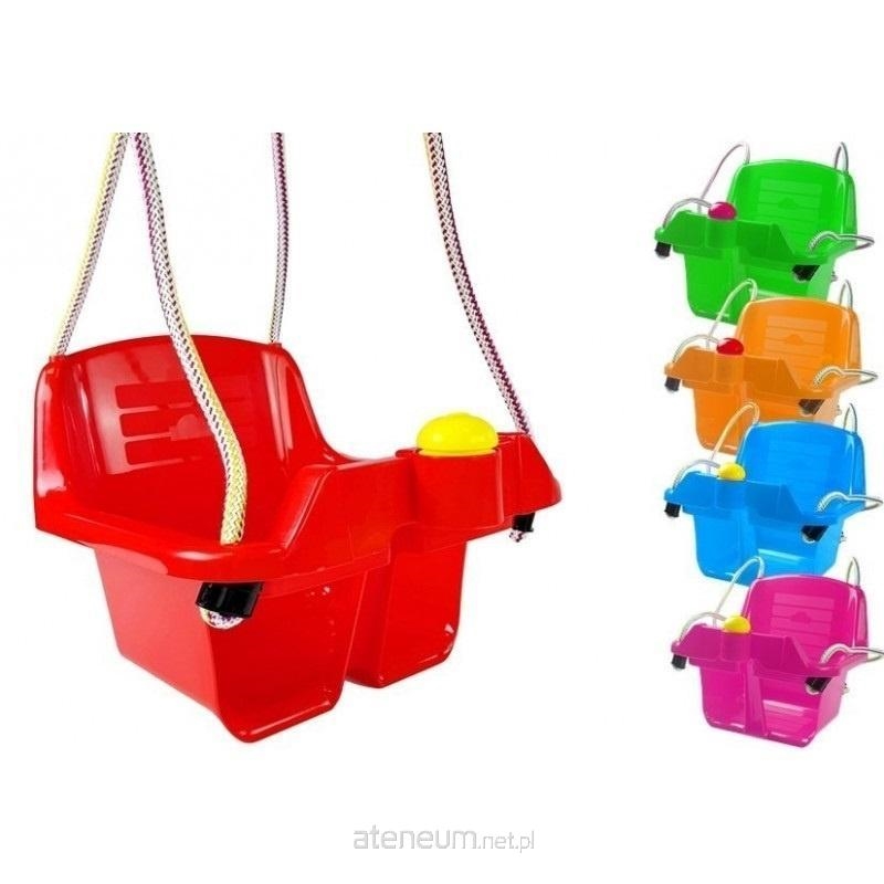 Huśtawka Kubełkowa Czerwona 5037 Dla Dzieci