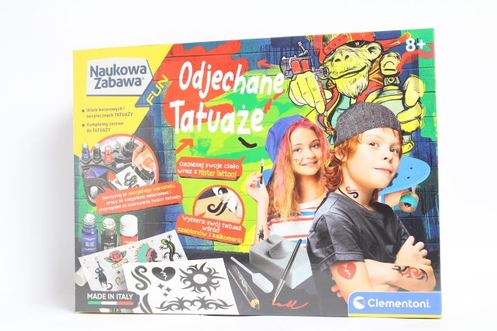 Naukowa Zabawa Odjechane Tatuaże Clementoni 50721