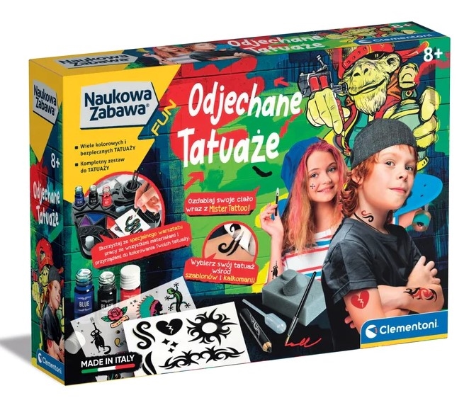 Naukowa Zabawa Odjechane Tatuaże Clementoni 50721