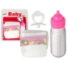 Zestaw Dla Lalek Akcesoria Smoczek Butelka Pieluch